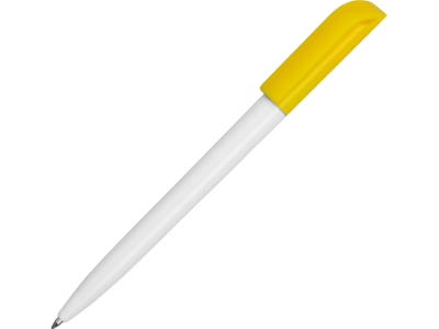 Ручка пластиковая шариковая «Миллениум Color CLP», белый, желтый, пластик