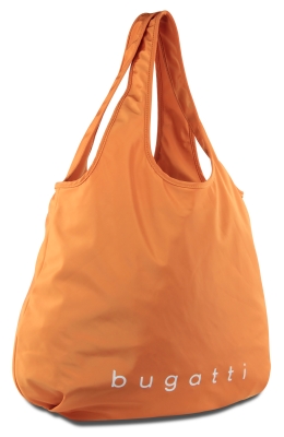 Сумка-шоппер BUGATTI Bona, оранжевая, полиэстер/сатиновый нейлон, 55х2х45 см, 23 л, оранжевый