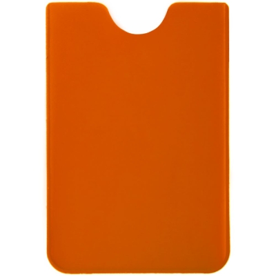 Чехол для карточки Dorset, оранжевый, оранжевый, искусственная кожа; покрытие софт-тач