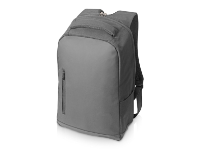 Противокражный рюкзак «Balance» для ноутбука 15'', серый, полиэстер, кожзам