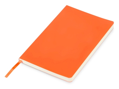 Блокнот в гибкой обложке А5 «Softy 2.0», оранжевый, кожзам