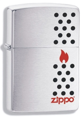 Зажигалка ZIPPO Chimney, с покрытием Brushed Chrome, латунь/сталь, серебристая, матовая, 38x13x57 мм, серебристый