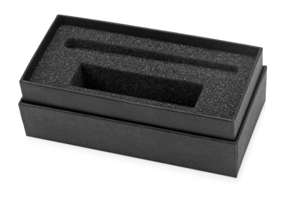 Коробка с ложементом Smooth S для зарядного устройства и ручки, черный, картон