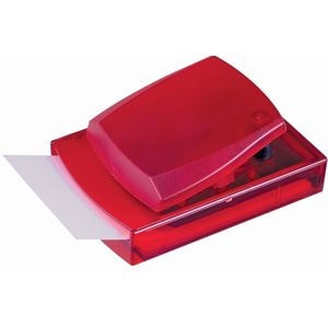 Диспенсер для записей; красный; 12х8,3х5,5 см; пластик; тампопечать, красный, пластик