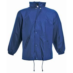 Ветровка "College Jacket", темно-синий_L, 100% нейлон, 65% п/э, 35% х/б,, синий