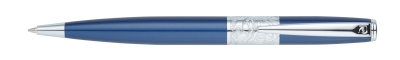 Ручка шариковая Pierre Cardin BARON, цвет - синий. Упаковка В., синий, латунь, нержавеющая сталь