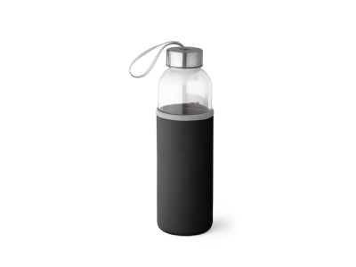 Бутылка для спорта «RAISE», 500 мл, черный, стекло