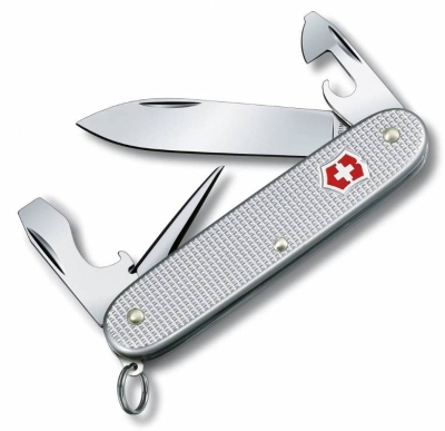 Нож перочинный Victorinox Pioneer Alox (0.8201.26) 93мм 8функц. серебристый карт.коробка