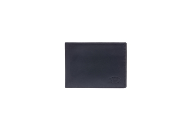 Бумажник KLONDIKE Dawson, натуральная кожа в черном цвете, 13 х 1,5 х 9,5 см, черный