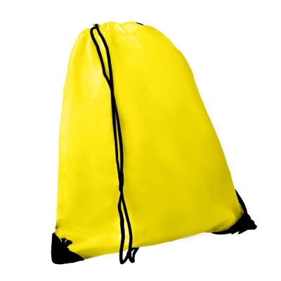 Рюкзак "Promo"; желтый; 33х38,5х1см; полиэстер; шелкография, желтый, полиэстер 100% 190d