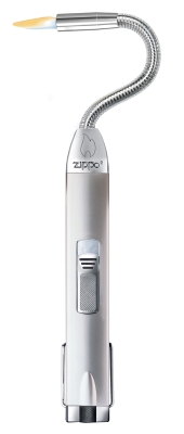 Зажигалка газовая ZIPPO Flex Neck, сталь, серебристая, 25x12x289 мм, в блистере, серебристый