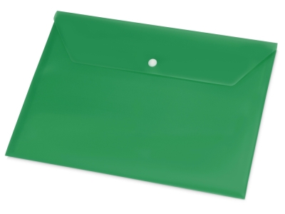 Папка-конверт А4, зеленый, полипропилен