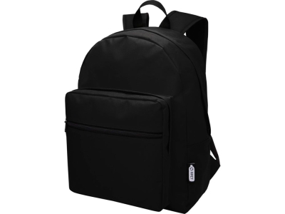 Рюкзак «Retrend» из переработанного ПЭТ, черный, полиэстер