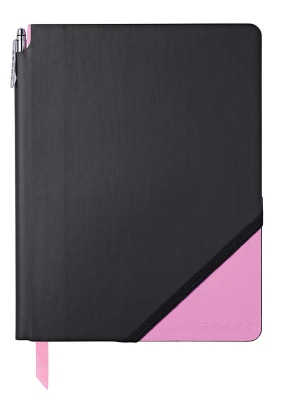 Записная книжка Cross Jot Zone, A4, 160 стр, ручка в комплекте. Цвет - черно-розовый, розовый