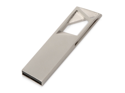 USB 2.0- флешка на 512 Мб «Геометрия mini», серебристый, металл