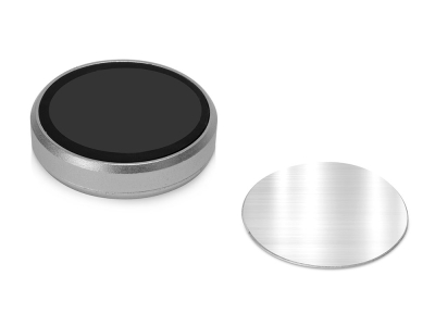 Магнитный держатель для телефона «Magpin mini», серебристый, металл