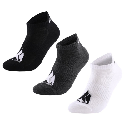 Набор из 3 пар спортивных носков Monterno Sport, черный, серый и белый, черный, белый, серый, хлопок