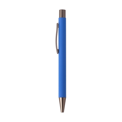 Ручка MARSEL soft touch, синий, металл