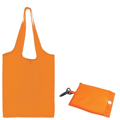 Сумка для покупок "Shopping"; оранжевый; 41х38х0,2 см (в сложенном виде 8,5х12х1см); Полиэс; шелкогр, оранжевый