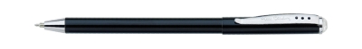 Ручка шариковая Pierre Cardin ACTUEL. Цвет - черный металлик. Упаковка P-1, нержавеющая сталь, алюминий