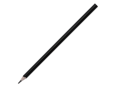 Трехгранный карандаш «Conti» из переработанных контейнеров, черный, пластик