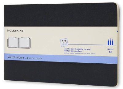 Блокнот для рисования Moleskine ART CAHIER SKETCH ALBUM ARTSKA3 Large 130х210мм обложка картон 88стр. черный Блокнот для рисования Moleskine ART CAHIER SKETCH ALBUM ARTSKA3 Large 130х210мм обложка картон 88стр. черный