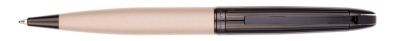 Ручка шариковая Pierre Cardin NOUVELLE, цвет - черненая сталь и бежевый. Упаковка E., бежевый, латунь