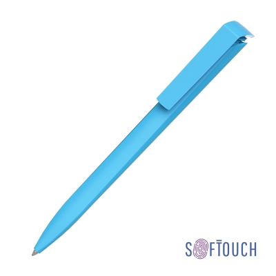 Ручка шариковая TRIAS SOFTTOUCH, бирюзовый, пластик/soft touch