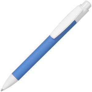 ECO TOUCH, ручка шариковая, голубой, картон/пластик, голубой, картон, пластик