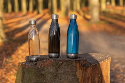 Герметичная бутылка для воды с крышкой из нержавеющей стали, petg; нержавеющая сталь