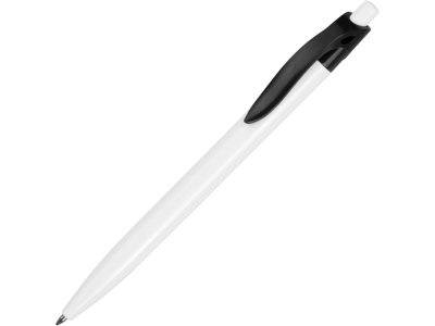 Ручка пластиковая шариковая «Какаду», черный, белый, пластик