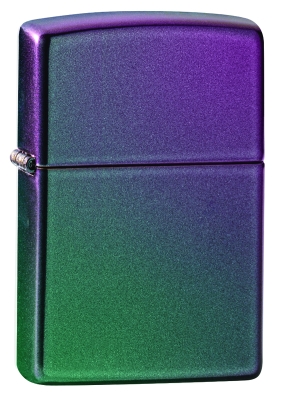 Зажигалка ZIPPO Classic с покрытием Iridescent, латунь/сталь, фиолетовая, матовая, 38x13x57 мм, фиолетовый