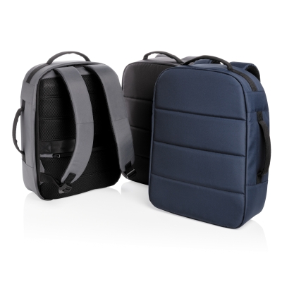 Антикражный рюкзак Impact из RPET AWARE™ для ноутбука 15.6", синий, rpet