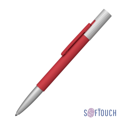 Ручка шариковая "Clas", покрытие soft touch, красный, металл/soft touch