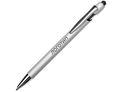 Ручка-стилус металлическая шариковая «Sway Monochrome» с цветным зеркальным слоем, черный, серебристый
