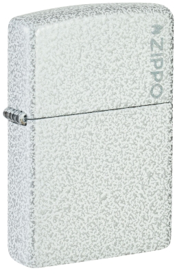 Зажигалка ZIPPO Classic с покрытием Glacier, латунь/сталь, белая, матовая, 38x13x57 мм, белый