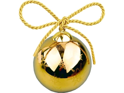 Рождественский шарик «Gold», желтый, фарфор
