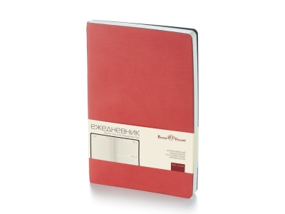Ежедневник недатированный B5 «Megapolis Flex», красный, кожзам, soft touch
