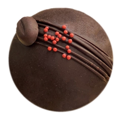 Шоколадная бомбочка «Конпанна с корицей», коричневый, шоколад