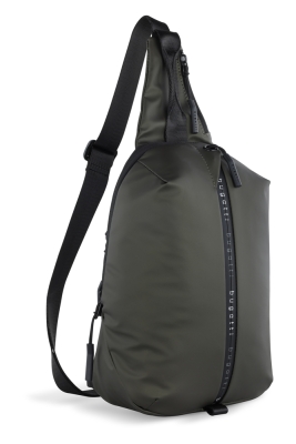 Рюкзак с одним плечевым ремнем BUGATTI Blanc, оливковый, тарпаулин/полиэстер, 18х9х30 см, зеленый