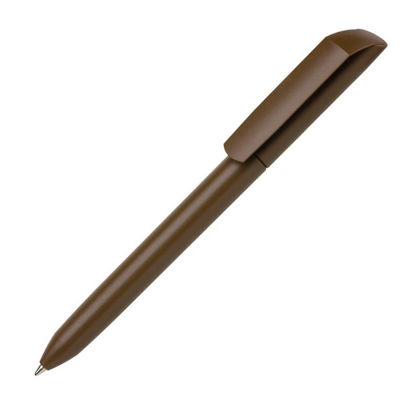 Ручка шариковая FLOW PURE, коричневый, пластик, коричневый, пластик