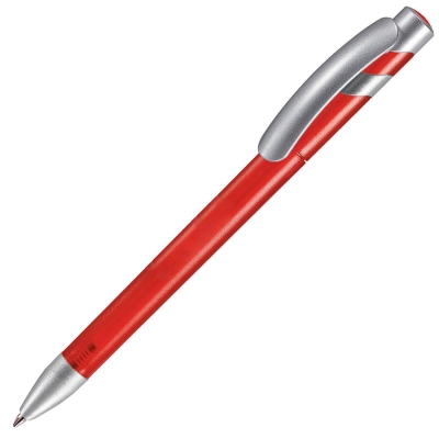 MANDI SAT, ручка шариковая, красный/серебристый, пластик, красный, серебристый, пластик