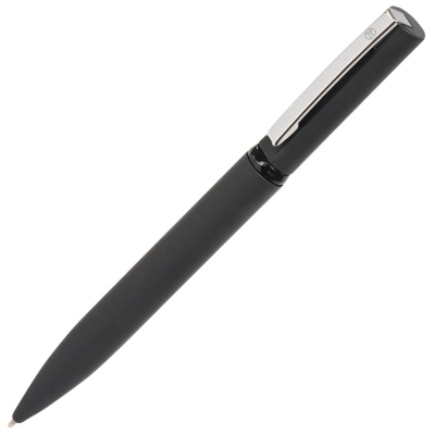 MIRROR, ручка шариковая, черный, металл, софт- покрытие, черный, металл, прорезиненная поверхность