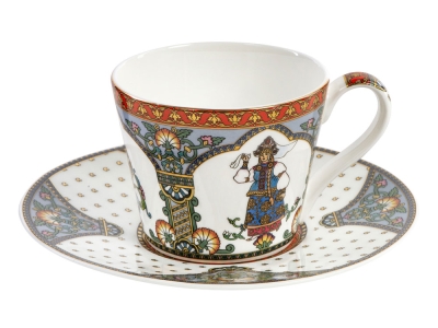 Чайная пара «Русские былины», разноцветный, фарфор