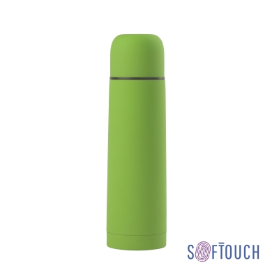 Термос "Крит" 500 мл, покрытие soft touch, зеленый, нержавеющая сталь/soft touch