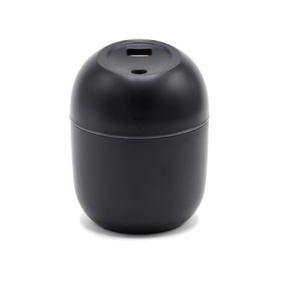 Светодиодный USB увлажнитель Egg с подсветкой, черный, черный