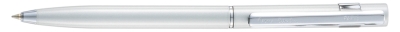 Ручка шариковая Pierre Cardin EASY, цвет - серебристый. Упаковка Р-1, серебристый, алюминий, нержавеющая сталь