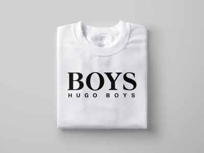 Футболка «Hugo Boys», белая, белый, хлопок