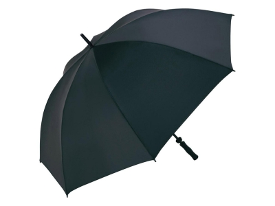 Зонт-трость  «Shelter» c большим куполом, черный, полиэстер