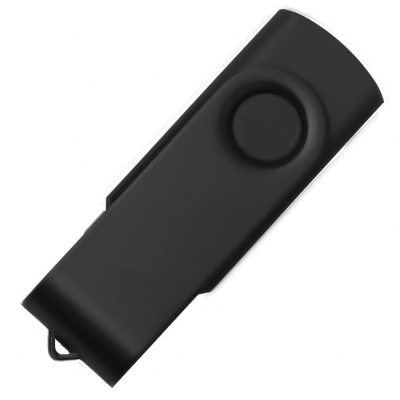 USB flash-карта DOT (32Гб), черный, 5,8х2х1,1см, пластик, металл, черный, металл, пластик
